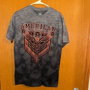 American Fighter Gray and Black Men's Shirt